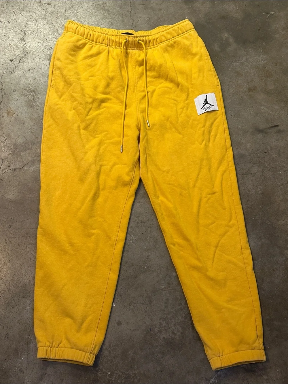 Vtg Jordan Yellow Fleece Sweatpants